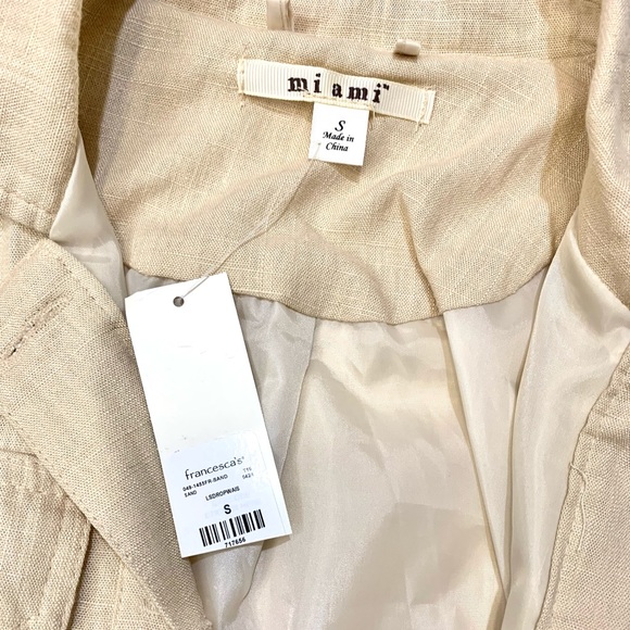 Francescas Linen Peplum Jacket - Picture 3 of 7